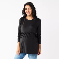 Maternity Sonoma Goods For Life® Long Sleeve Empire Waist Top 11 Maternity Sonoma Goods For Life® Long Sleeve Empire Waist Top -True Fit Shop 5635424 Black