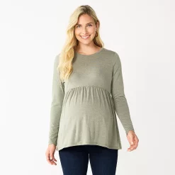 Maternity Sonoma Goods For Life® Long Sleeve Empire Waist Top 10 Maternity Sonoma Goods For Life® Long Sleeve Empire Waist Top -True Fit Shop 5635424 Green