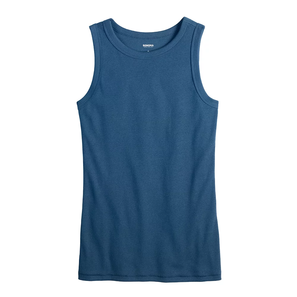 Women's Sonoma Goods For Life® Slim Fit High Neck Rib Tank 14 Women's Sonoma Goods For Life® Slim Fit High Neck Rib Tank - Image 14