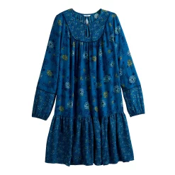 Women's Sonoma Goods For Life® Printed Long Sleeve Dress 9 Women's Sonoma Goods For Life® Printed Long Sleeve Dress -True Fit Shop 5657674 ALT5