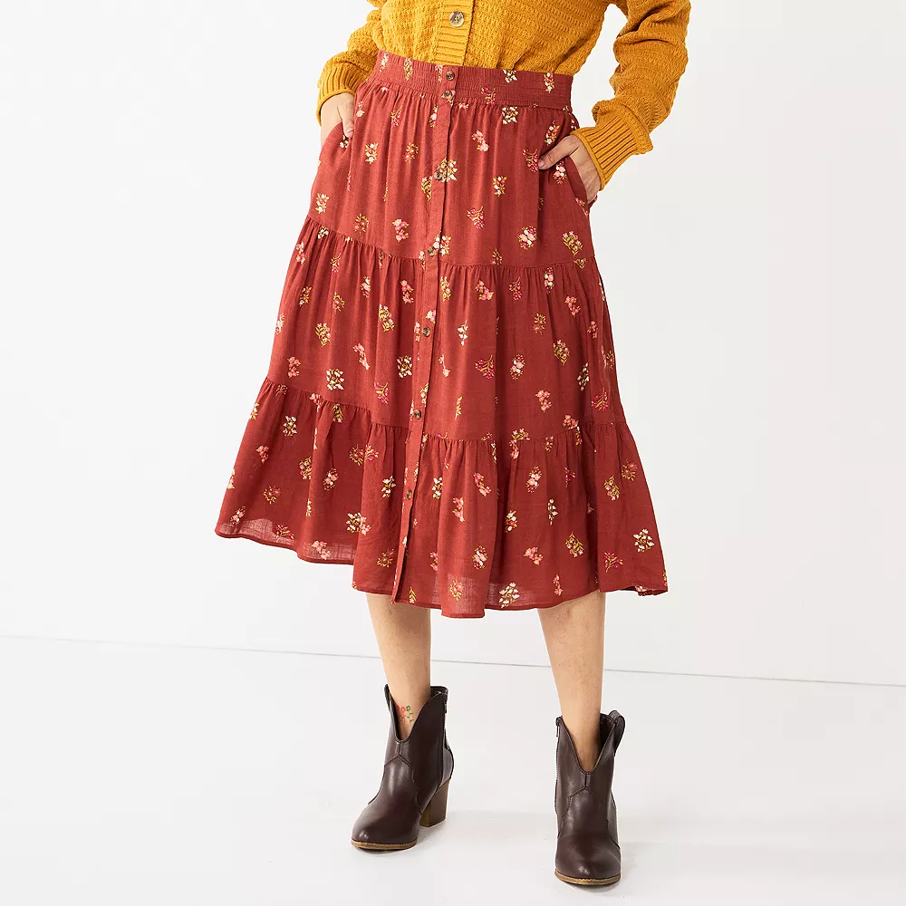 Petite Sonoma Goods For Life® Wrap Ruffle Maxi Skirt 2 Petite Sonoma Goods For Life® Wrap Ruffle Maxi Skirt - Image 2