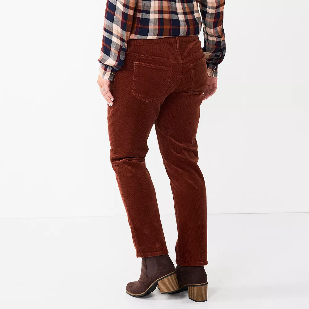 Maternity Sonoma Goods For Life® Belly Panel Corduroy Straight-Leg Ankle Pants 2 Maternity Sonoma Goods For Life® Belly Panel Corduroy Straight-Leg Ankle Pants - Image 2