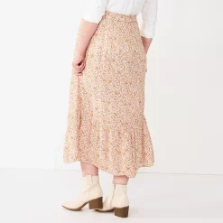 Maternity Sonoma Goods For Life® Smocked Waist Skirt -True Fit Shop 5666013 ALT