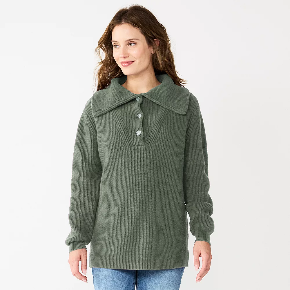 Maternity Sonoma Goods For Life® Nursing Henley Sweater 2 Maternity Sonoma Goods For Life® Nursing Henley Sweater - Image 2