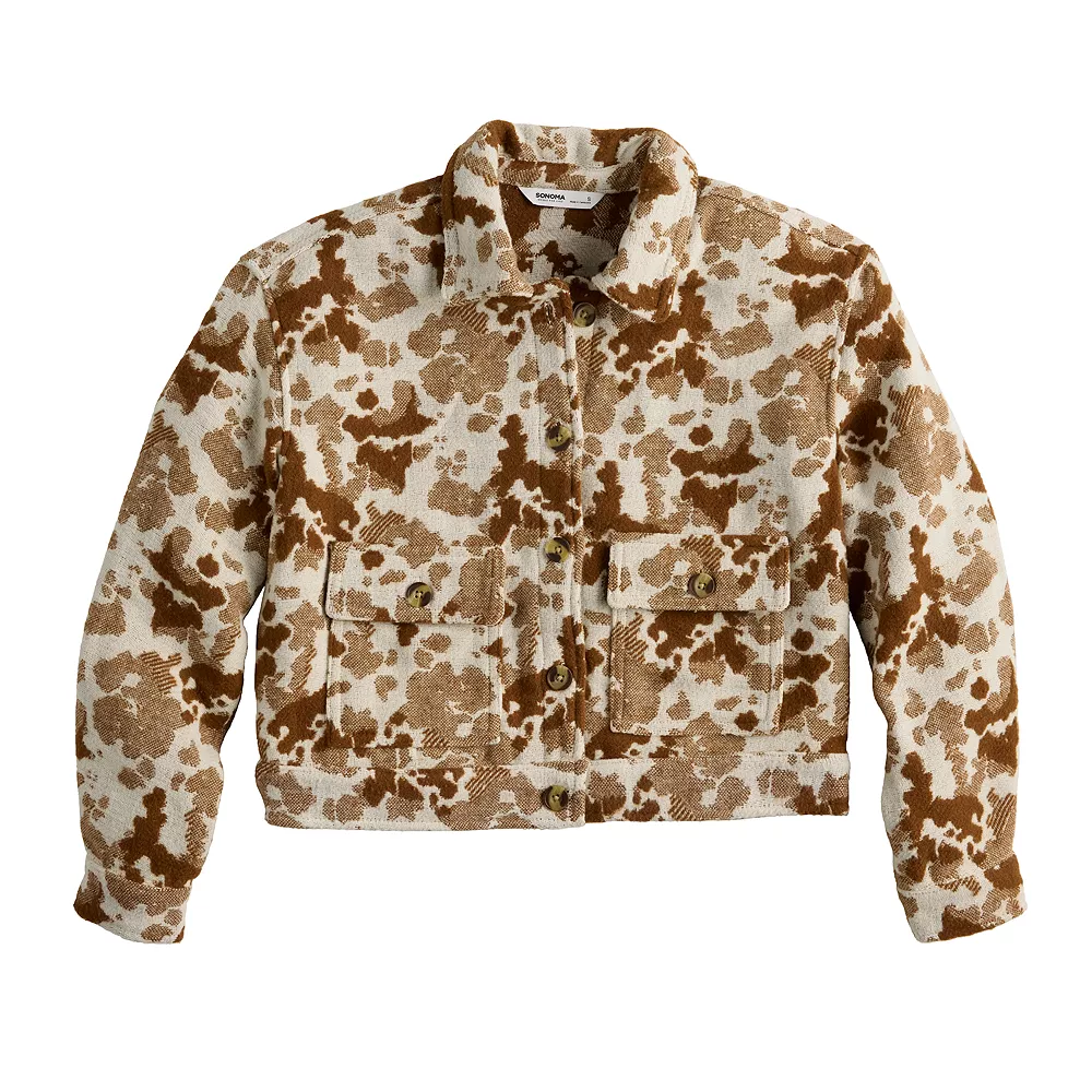 Women's Sonoma Goods For Life® Cropped Shacket 5 Women's Sonoma Goods For Life® Cropped Shacket - Image 5