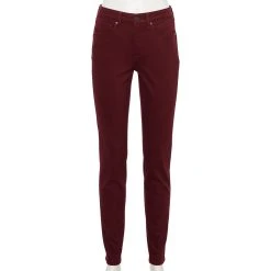 Women's Sonoma Goods For Life® Curvy High-Waisted Skinny Jeans -True Fit Shop 5670980 Aged Wine