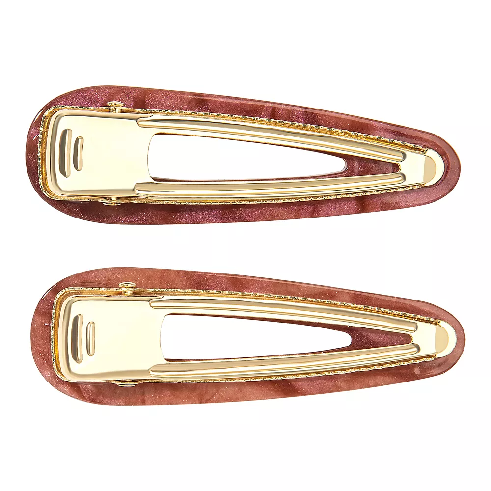 Women's Sonoma Goods For Life® Matte Acetate Red Clip 2 Pack Set 2 Women's Sonoma Goods For Life® Matte Acetate Red Clip 2 Pack Set - Image 2