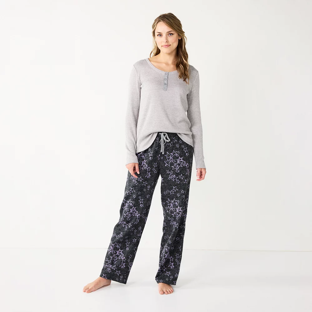 Women's Sonoma Goods For Life® Flannel Pajama Pants & Pajama Top Sleep Set 4 Women's Sonoma Goods For Life® Flannel Pajama Pants & Pajama Top Sleep Set - Image 4