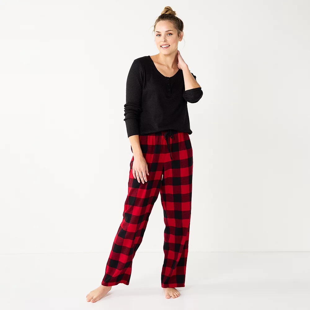 Women's Sonoma Goods For Life® Flannel Pajama Pants & Pajama Top Sleep Set 9 Women's Sonoma Goods For Life® Flannel Pajama Pants & Pajama Top Sleep Set - Image 9
