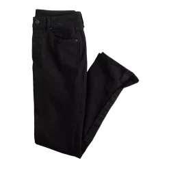 Women's Sonoma Goods For Life® Adaptive & Easy Dressing Mid-Rise Straight Leg Jean -True Fit Shop 5678470 Black