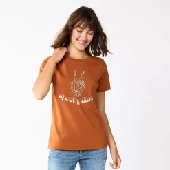 Women's Sonoma Goods For Life® Short Sleeve Graphic Tee -True Fit Shop 5686029 Spooky Vibes