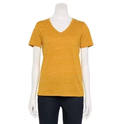 Women's Tall Sonoma Goods For Life® Everyday V-Neck Tee -True Fit Shop 5686285 Gold