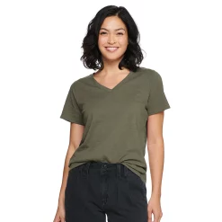 Women's Tall Sonoma Goods For Life® Everyday V-Neck Tee -True Fit Shop 5686285 Olive