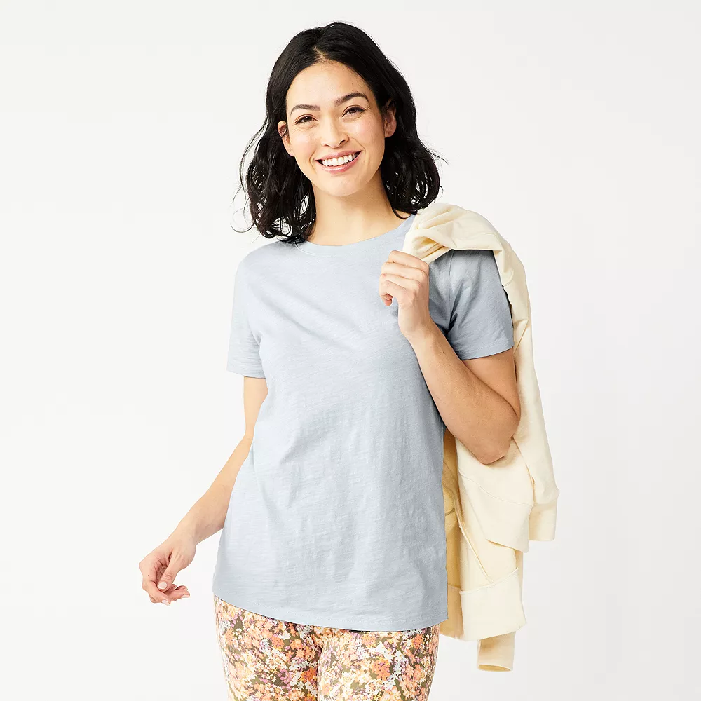 Women's Tall Sonoma Goods For Life® Essential Crewneck Tee 18 Women's Tall Sonoma Goods For Life® Essential Crewneck Tee - Image 18