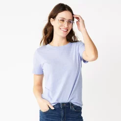 Women's Tall Sonoma Goods For Life® Essential Crewneck Tee 65 Women's Tall Sonoma Goods For Life® Essential Crewneck Tee -True Fit Shop 5686288 Light Purple