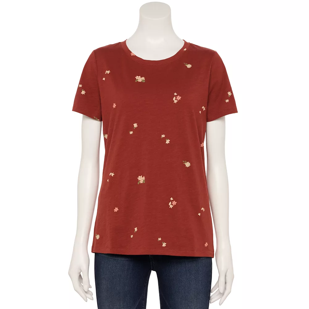 Women's Tall Sonoma Goods For Life® Essential Crewneck Tee 38 Women's Tall Sonoma Goods For Life® Essential Crewneck Tee - Image 38