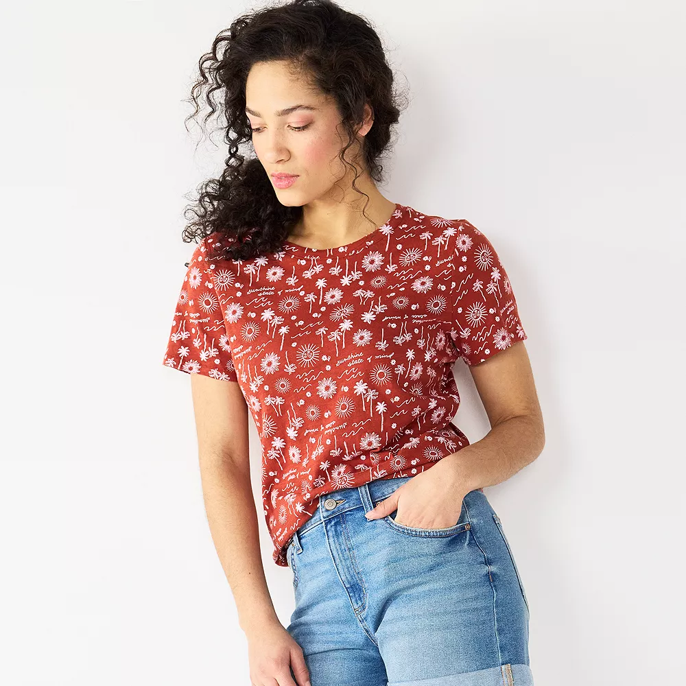 Women's Tall Sonoma Goods For Life® Essential Crewneck Tee 19 Women's Tall Sonoma Goods For Life® Essential Crewneck Tee - Image 19