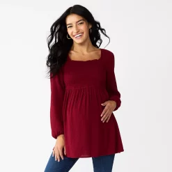Maternity Sonoma Goods For LifeĀ® Smocked Bodice Empire Top