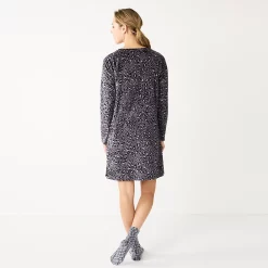 Women's Sonoma Goods For Life® 2-pc. Long Sleeve Crewneck Sleepshirt & Socks Set 13 Women's Sonoma Goods For Life® 2-pc. Long Sleeve Crewneck Sleepshirt & Socks Set -True Fit Shop 5690614 ALT