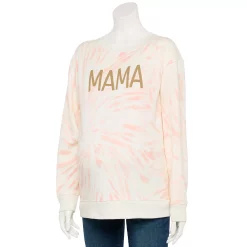Maternity Sonoma Goods For LifeĀ® Drop Shoulder Fleece Graphic Sweatshirt