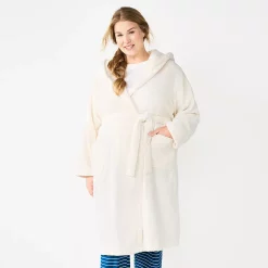 Plus Size Sonoma Goods For LifeĀ® Hooded Plush Long Robe