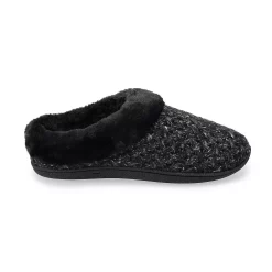 Women's Sonoma Goods For Life® Cozy Knit Clog Marled Basket Weave Slippers -True Fit Shop 5697308 ALT