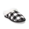 Women's Sonoma Goods For Life® Faux Fur Buffalo Plaid Clog Slippers