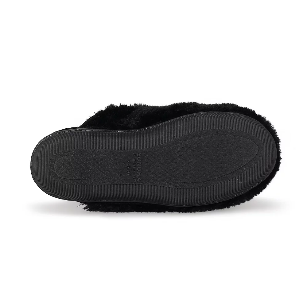 Sonoma Goods For Life® Women's Faux Fur Moccasin Slippers 6 Sonoma Goods For Life® Women's Faux Fur Moccasin Slippers - Image 6