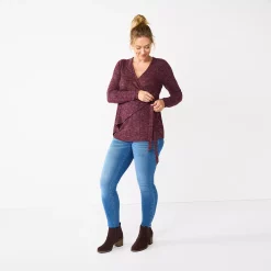 Maternity Sonoma Goods For Life® Nursing Wrap Top -True Fit Shop 5703650 ALT2