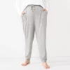 Plus Size Sonoma Goods For Life® Soft Knit Banded Bottom Pajama Pants