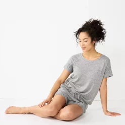 Women's Sonoma Goods For Life® Essential Pajama Shorts -True Fit Shop 5727033 ALT4