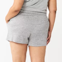 Plus Size Sonoma Goods For Life® Essential Pajama Shorts -True Fit Shop 5727046 ALT