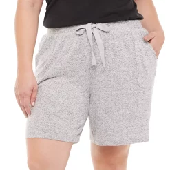 Plus Size Sonoma Goods For Life® Essential Bermuda Pajama Shorts 6 Plus Size Sonoma Goods For Life® Essential Bermuda Pajama Shorts -True Fit Shop 5727054 Dark Silver Heather