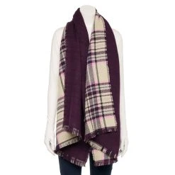 Women's Sonoma Goods For Life® Oblong Reversible Scarf 10 Women's Sonoma Goods For Life® Oblong Reversible Scarf -True Fit Shop 5731216 Purple