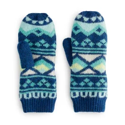 Women's Sonoma Goods For Life® Fairisle and Solid Lined Mittens