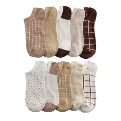Sonoma Goods For Life® 10 Pack Check Pattern No Show Socks 17 Sonoma Goods For Life® 10 Pack Check Pattern No Show Socks -True Fit Shop 5744058 Check Pattern