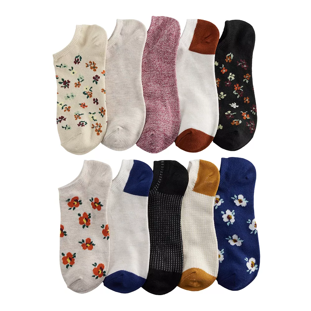 Sonoma Goods For Life® 10 Pack Check Pattern No Show Socks 10 Sonoma Goods For Life® 10 Pack Check Pattern No Show Socks - Image 10