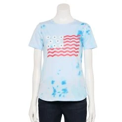 Women's Sonoma Goods For Life® Patriotic Graphic Tee 26 Women's Sonoma Goods For Life® Patriotic Graphic Tee -True Fit Shop 5757625 Tie Dye Flower Flag