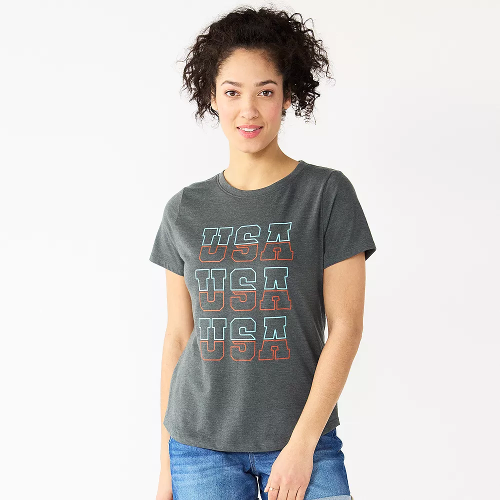 Women's Sonoma Goods For Life® Patriotic Graphic Tee 4 Women's Sonoma Goods For Life® Patriotic Graphic Tee - Image 4