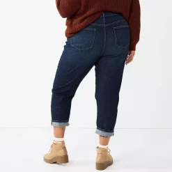 Plus Size Sonoma Goods For Life® Premium High-Waisted Boyfriend Jeans 7 Plus Size Sonoma Goods For Life® Premium High-Waisted Boyfriend Jeans -True Fit Shop 5780060 ALT