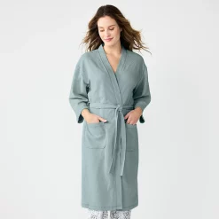 Women's Sonoma Goods For Life® Cloud Knit 3/4 Sleeve Robe 10 Women's Sonoma Goods For Life® Cloud Knit 3/4 Sleeve Robe -True Fit Shop 5780935 Gray