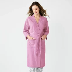 Women's Sonoma Goods For Life® Cloud Knit 3/4 Sleeve Robe 11 Women's Sonoma Goods For Life® Cloud Knit 3/4 Sleeve Robe -True Fit Shop 5780935 Lavender