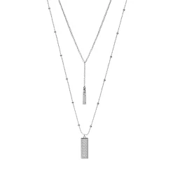 Sonoma Goods For Life® Rectangle High-Low Nickel Free Pendant Necklace