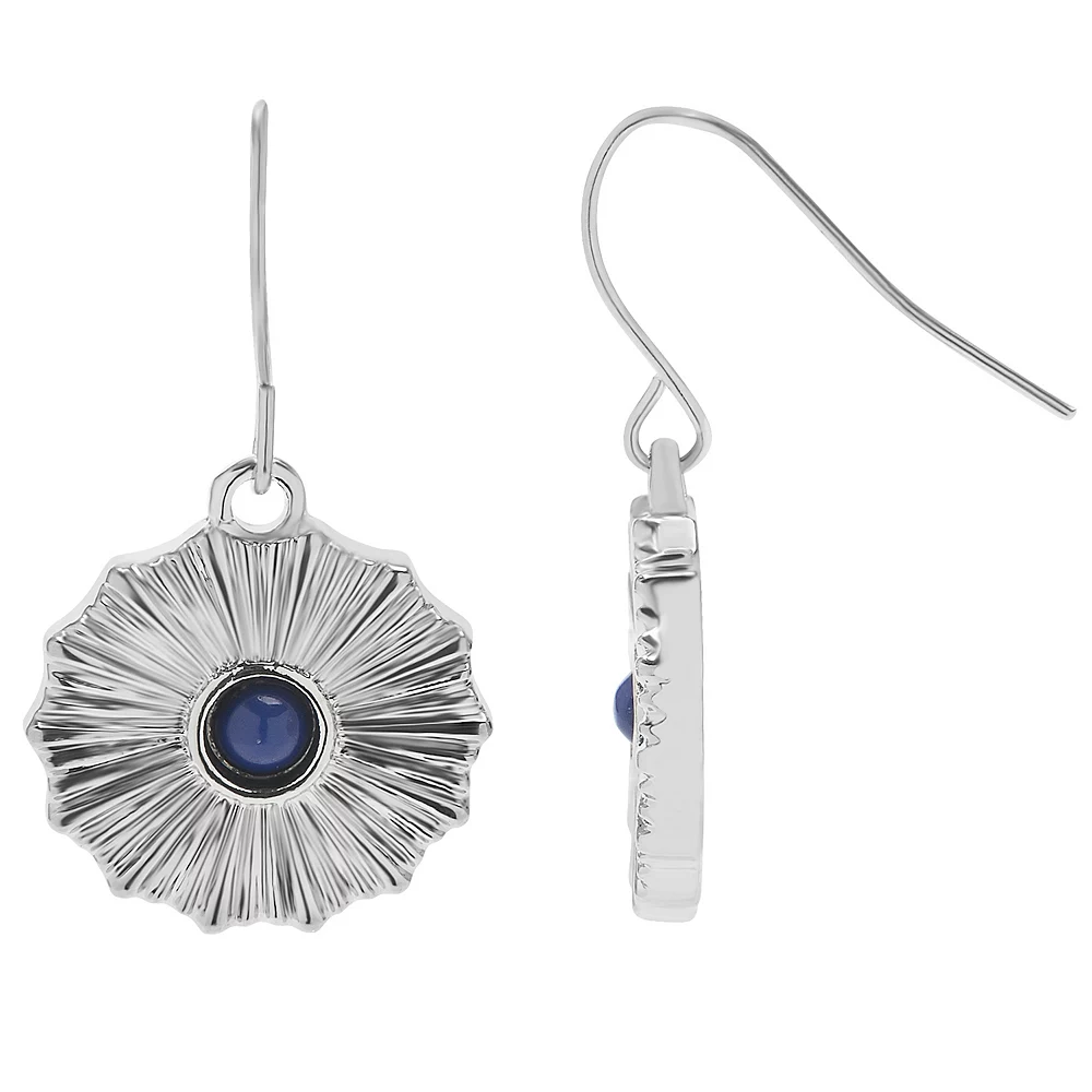 Sonoma Goods For Life® Blue Stone Radial Drop Earrings 1 Sonoma Goods For Life® Blue Stone Radial Drop Earrings