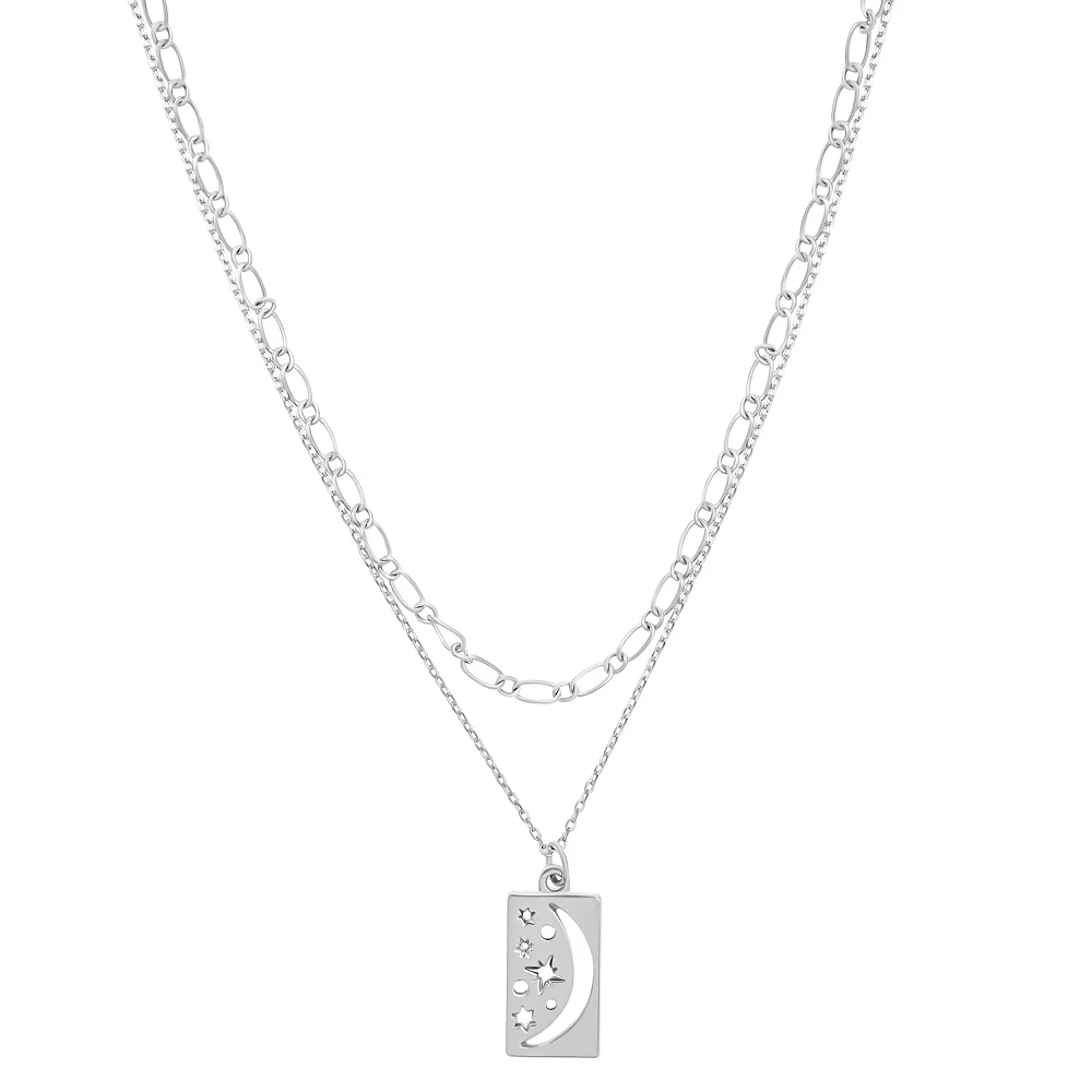 Sonoma Goods For Life® 2 Row Celestial Pendant Necklace 1 Sonoma Goods For Life® 2 Row Celestial Pendant Necklace