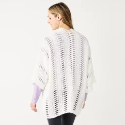 Women's Sonoma Goods For Life® Open Knit Kimono -True Fit Shop 5796217 ALT