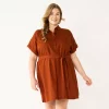 Plus Size Sonoma Goods For Life® Henley Shirt Dress