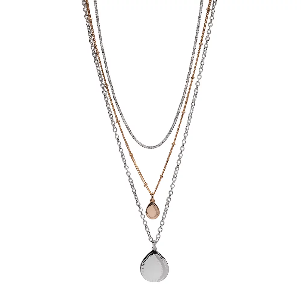 Sonoma Goods For Life® Multi Layer Nickel Free Necklace 1 Sonoma Goods For Life® Multi Layer Nickel Free Necklace