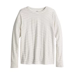 Women's Sonoma Goods For Life® Adaptive & Easy Dressing Everyday Long Sleeve Top 23 Women's Sonoma Goods For Life® Adaptive & Easy Dressing Everyday Long Sleeve Top -True Fit Shop 5816132 Black White Stripe