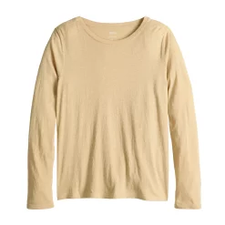 Women's Sonoma Goods For Life® Adaptive & Easy Dressing Everyday Long Sleeve Top 26 Women's Sonoma Goods For Life® Adaptive & Easy Dressing Everyday Long Sleeve Top -True Fit Shop 5816132 Light Tan